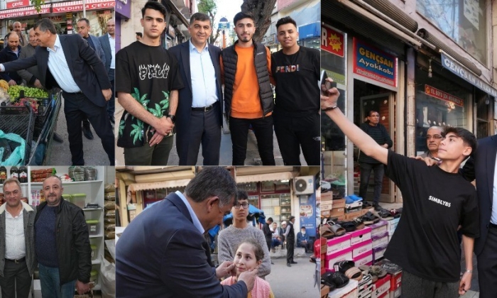 BAŞKAN FADILOĞLU, ŞOFÖR ALİ CADDESİ ESNAFINI ZİYARET ETTİ