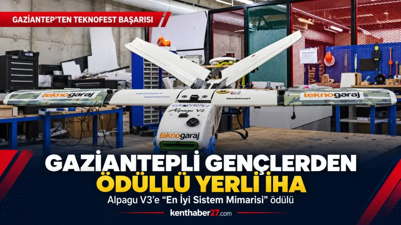Gaziantepli öğrencilerden ödüllü İHA: Alpagu V3