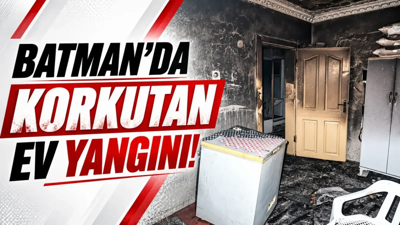 Batman'da korkutan ev yangını