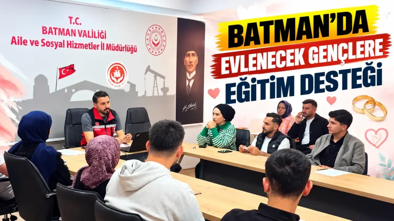 Batman’da evlenecek gençlere eğitim desteği