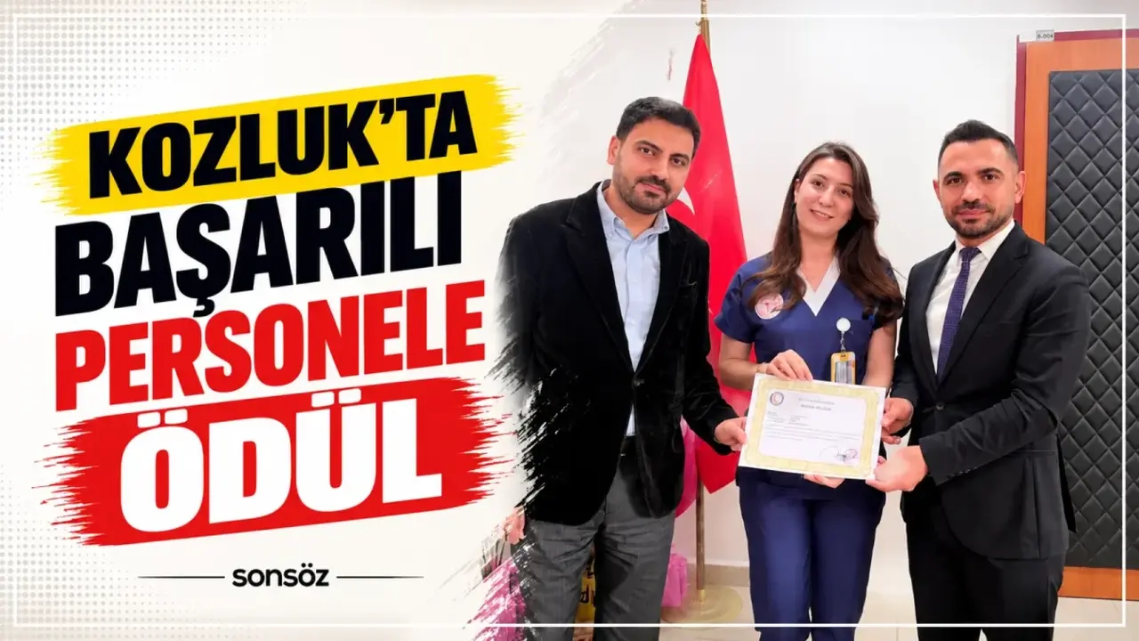 Kozluk’ta başarılı personele ödül