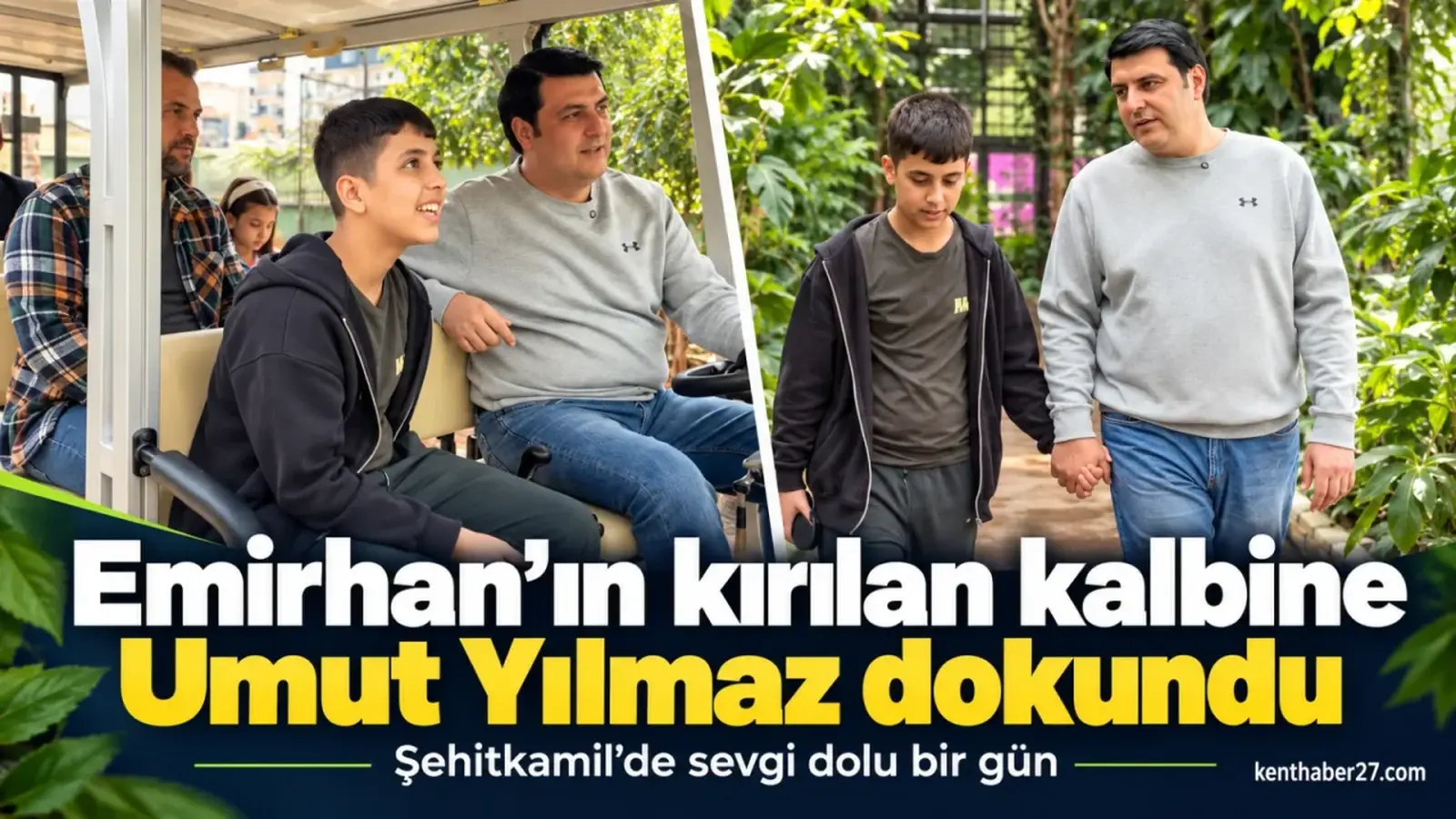Hatay’lı Emirhan’ın kırılan kalbine Başkan Umut Yılmaz dokundu