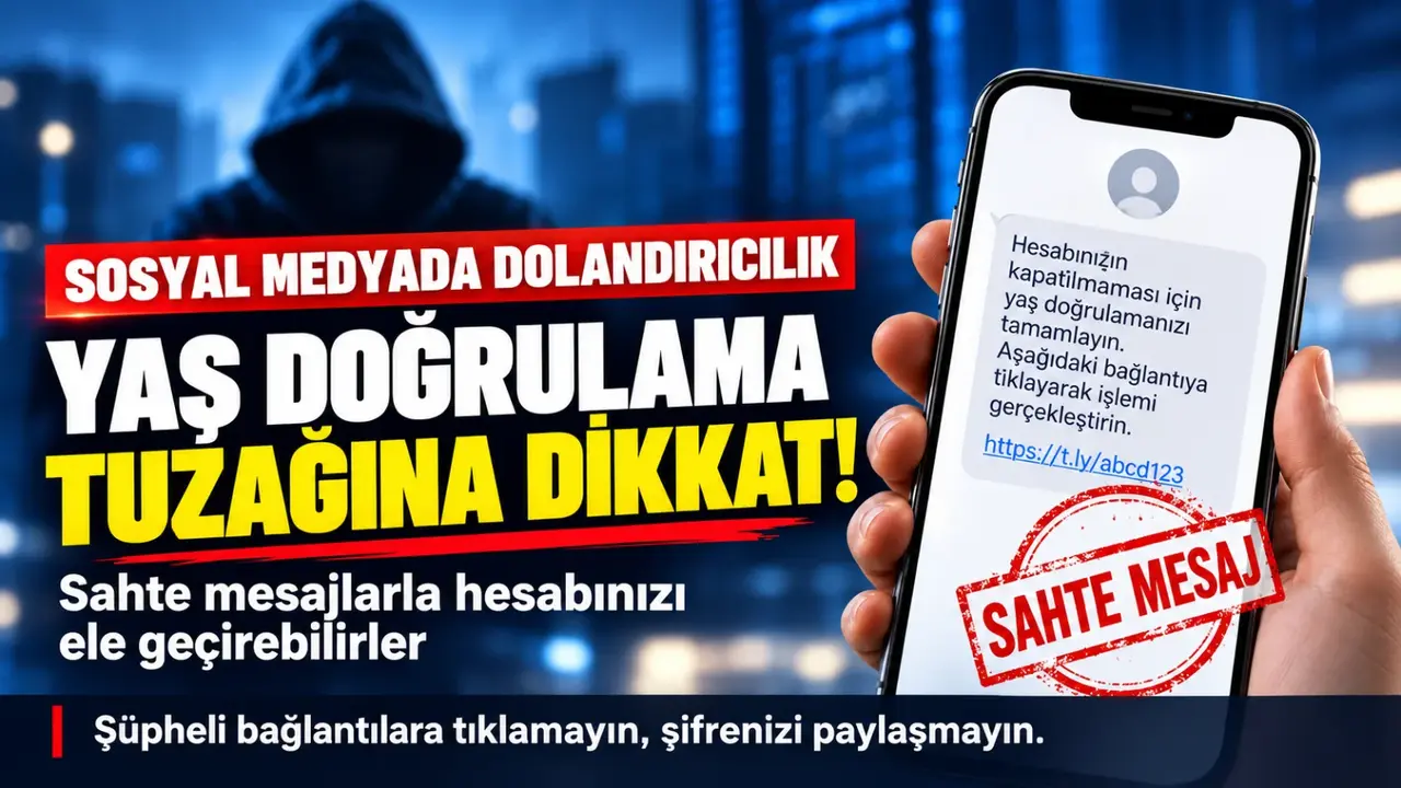 Sosyal medyada “yaş doğrulama” tuzağına dikkat!
