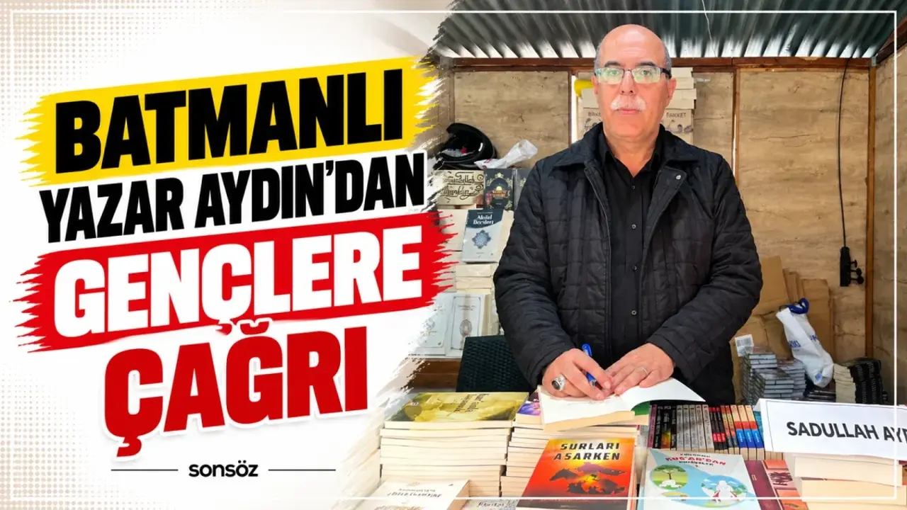 Batmanlı yazar Aydın’dan gençlere çağrı