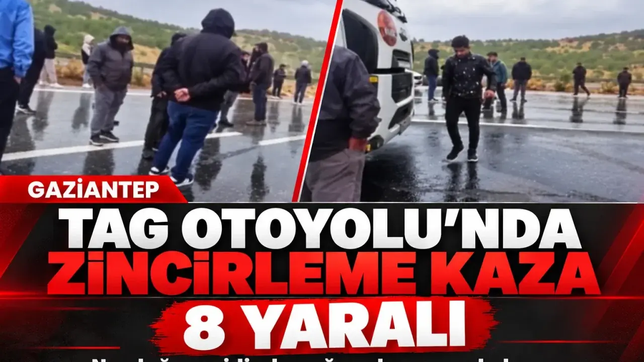 TAG Otoyolu’nda zincirleme kaza: 8 yaralı