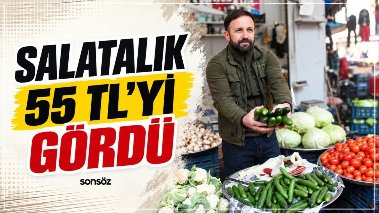 Salatalık 55 TL’yi gördü
