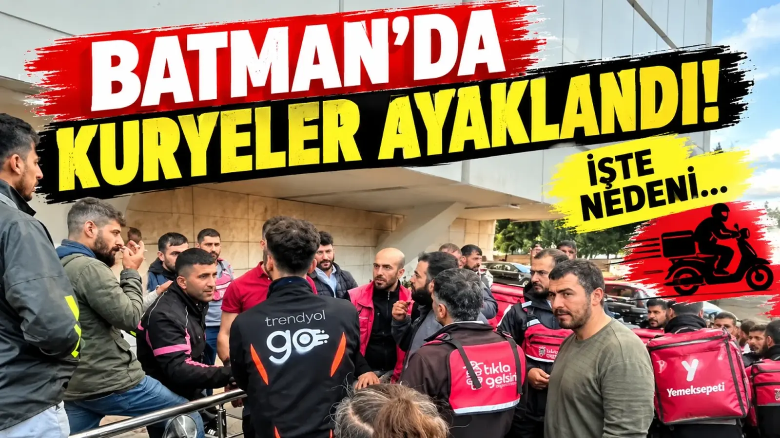 Batman’da kuryeler ayaklandı! İşte nedeni…