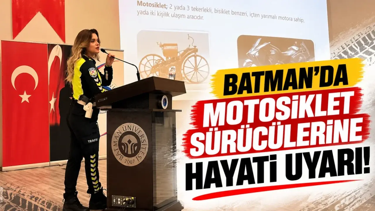 Batman’da motosiklet sürücülerine hayati uyarı!