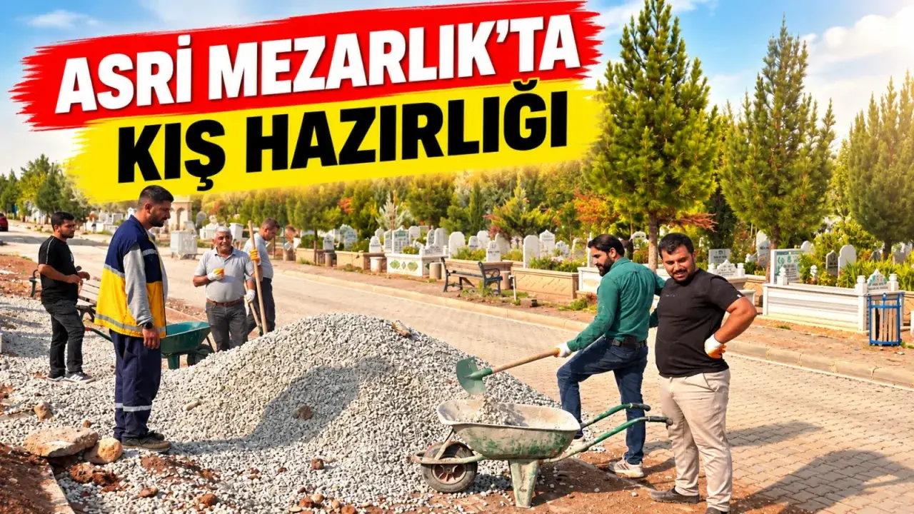 Asri Mezarlık’ta kış hazırlığı