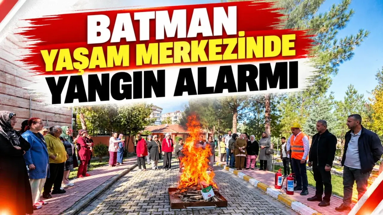 Batman Yaşam Merkezinde yangın alarmı