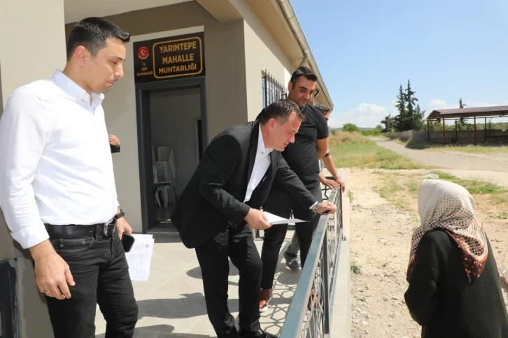 Belediye Başkanı Doğan, sahadaki çalışmaları inceledi 