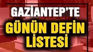 Gaziantep Vefat listesi