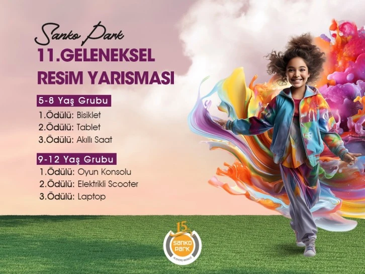 SANKO PARK 23 NİSAN’A ÖZEL ÖDÜLLÜ RESİM YARIŞMASI DÜZENLİYOR