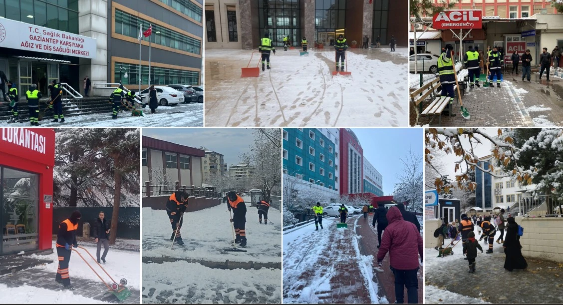 ŞEHİTKAMİL&rsquo;DE KAR VE BUZLANMAYA KARŞI KESİNTİSİZ M&Uuml;CADELE