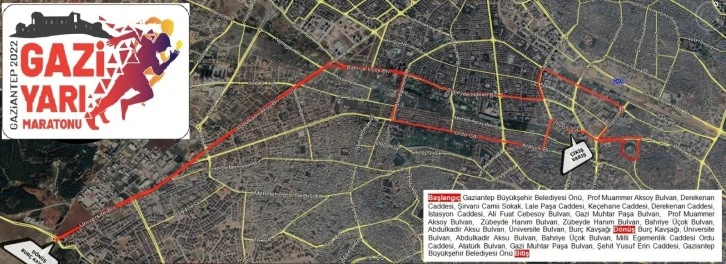 GAZİ YARI MARATONU İÇİN BAZI YOLLAR TRAFİĞE KAPANIYOR