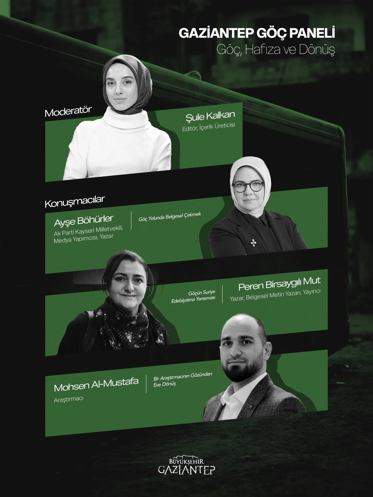 B&Uuml;Y&Uuml;KŞEHİR EV SAHİPLİĞİNDE YEŞİL OTOB&Uuml;S BELGESEL FİLMİ İLK G&Ouml;STERİMİ VE G&Ouml;&Ccedil;, HAFIZA VE D&Ouml;N&Uuml;Ş PANELİ