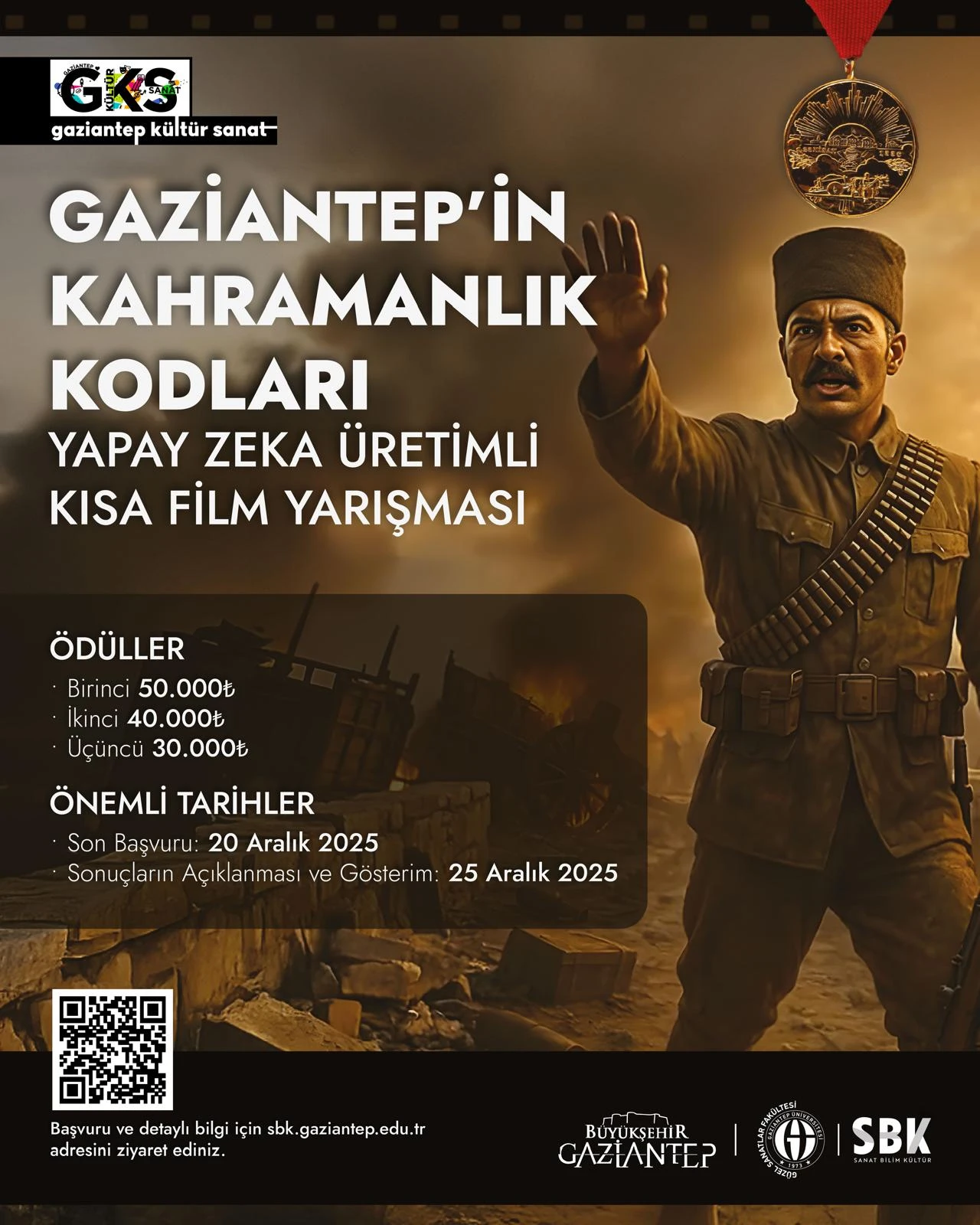 Gaziantep’in Kurtuluş Destanı anlatacak yapay zekâ kısa film yarışması başladı