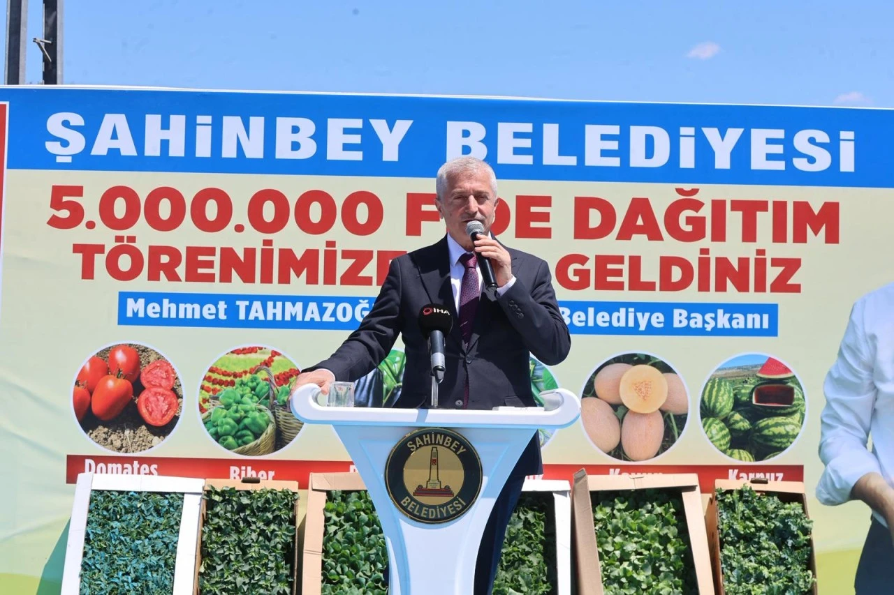 ŞAHİNBEY BELEDİYESİ&rsquo;NDEN &Ccedil;İFT&Ccedil;İLERE 53 MİLYON&rsquo;DAN FAZLA FİDE