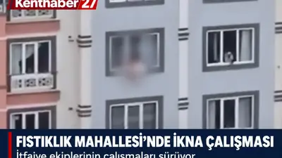 Gaziantep’te Ekipler Bir Kişiyi İkna Etmeye Çalışıyor