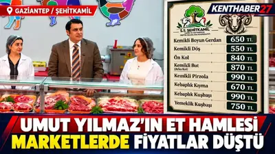 Şehitkamil’de uygun fiyatlı et hamlesi: Zincir marketlerde fiyatlar geriledi