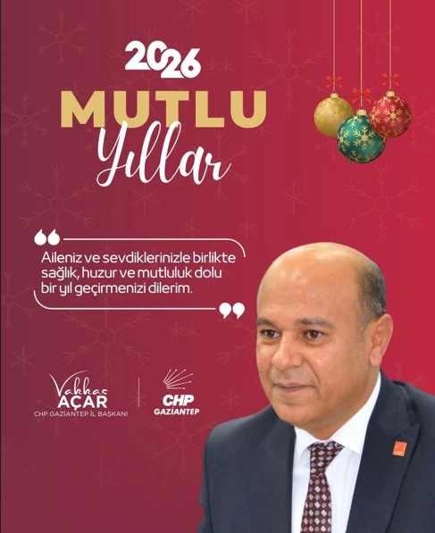 CHP İL BAŞKANI ACAR&rsquo;DAN YENİ YIL MESAJI