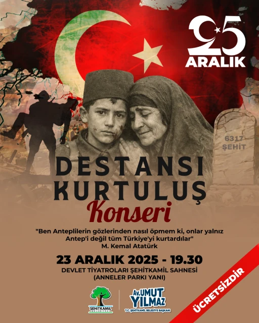 ŞEHİTKAMİL&rsquo;DE 25 ARALIK COŞKUSU