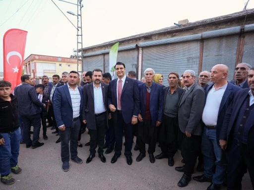 BAŞKAN YILMAZ’A KOZLUYAZI’DA COŞKULU KARŞILAMA