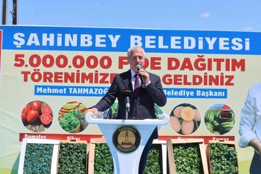 ŞAHİNBEY BELEDİYESİ&rsquo;NDEN &Ccedil;İFT&Ccedil;İLERE 53 MİLYON&rsquo;DAN FAZLA FİDE