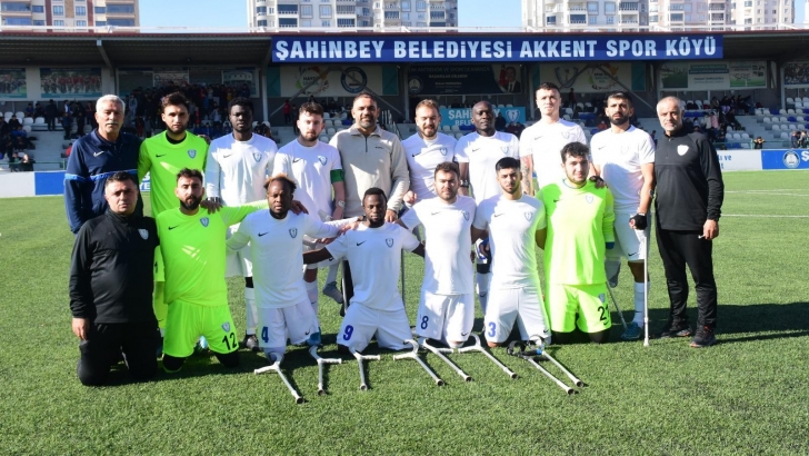 ŞAHİNBEY AMPUTE EMİN ADIMLARLA YOLA DEVAM DEDİ 8-0