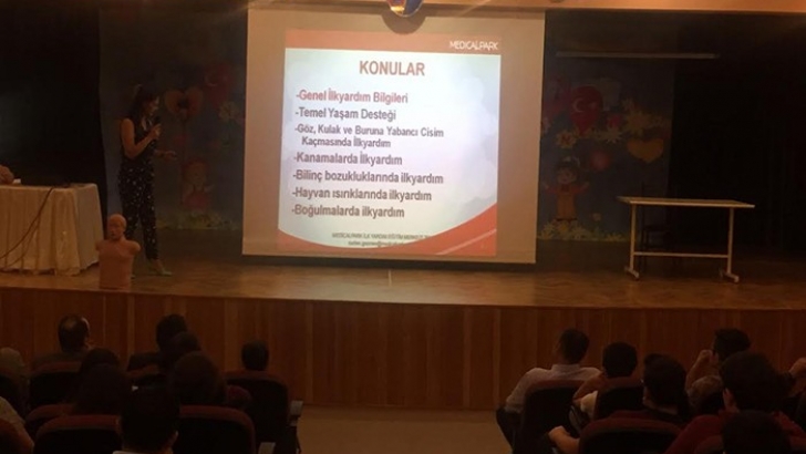 Özel Seçkin Koleji Öğrencilerine İlk Yardım Semineri Verildi