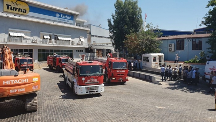  Yağ fabrikasında korkutan yangın