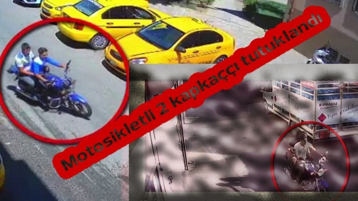 Motosikletli 2 kapkaççı tutuklandı 