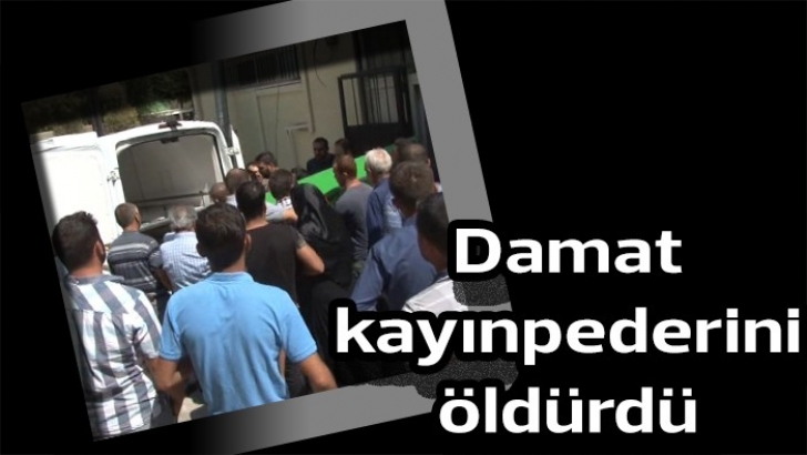 Damat kayınpederini öldürdü 