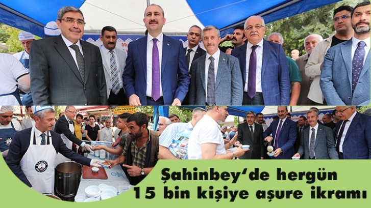 Şahinbey Belediyesi hergün 15 bin kişiye aşure ikram ediyor 