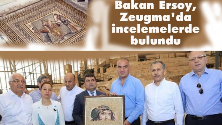 Bakan Ersoy, Zeugma'da incelemelerde bulundu 