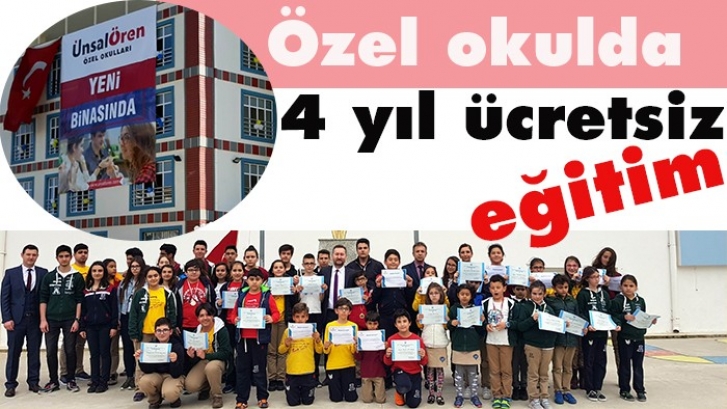 Bu özel okulda eğitim 4 yıl ücretsiz 