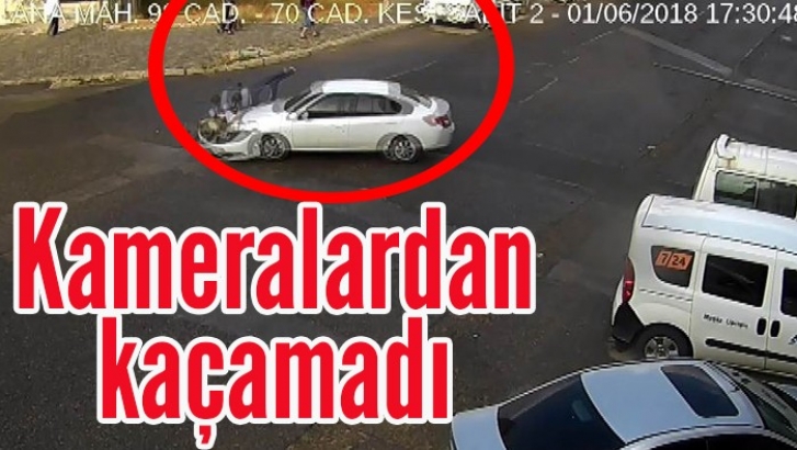  Dikkatsiz sürücü kameralara yakalandı 