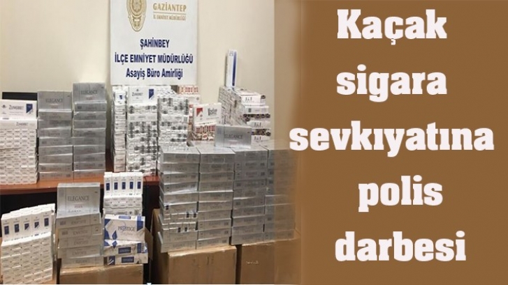 Kaçak sigara sevkıyatına polis darbesi 