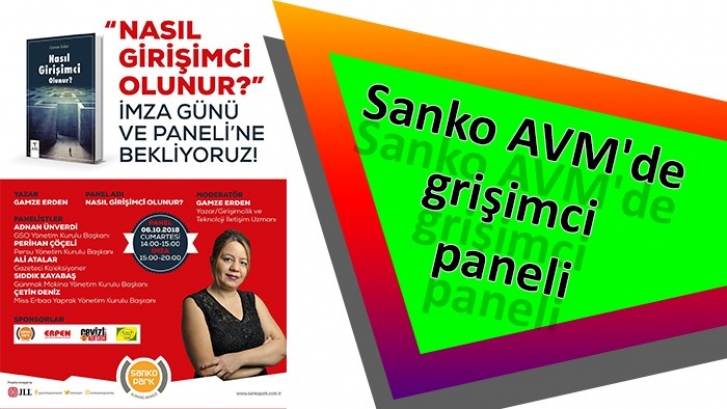 Sanko AVM'de grişimci paneli 