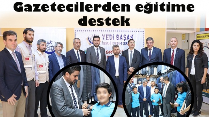 Gazetecilerden eğitime destek 