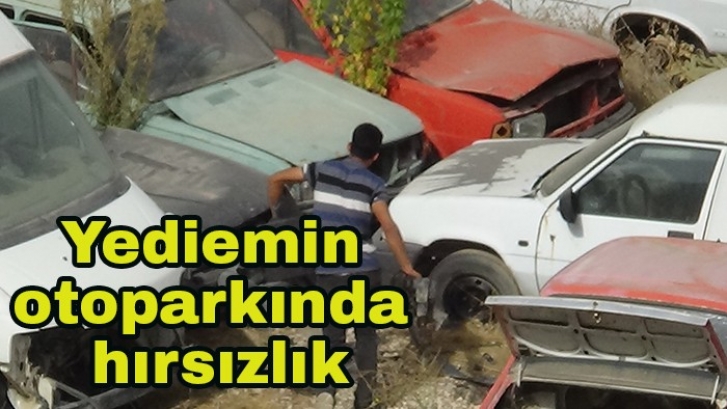 Yediemin otoparkında hırsızlık 