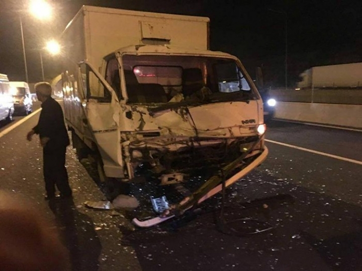 Nurdağı’nda iki kamyon çarpıştı: 1 yaralı 