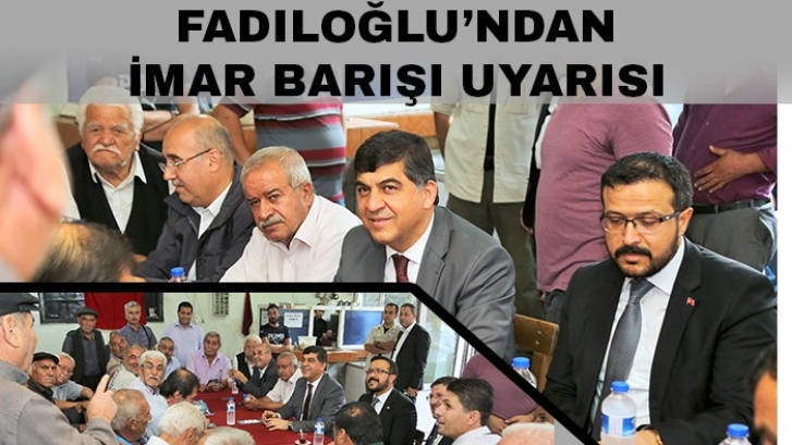 BAŞKAN FADILOĞLU, MAHALLE SAKİNLERİYLE BULUŞTU