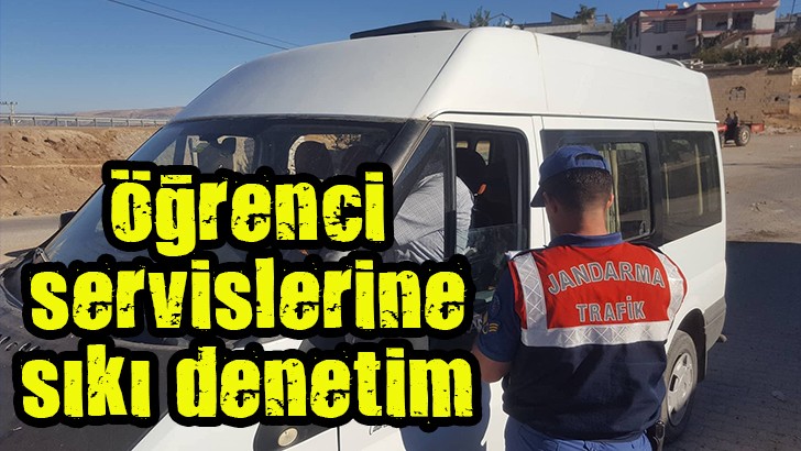 Öğrenci servislerine sıkı