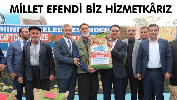 ŞAHİNBEY BELEDİYESİ BUĞDAY VE ARPA TOHUMU DAĞITIMINI SÜRDÜRÜYOR