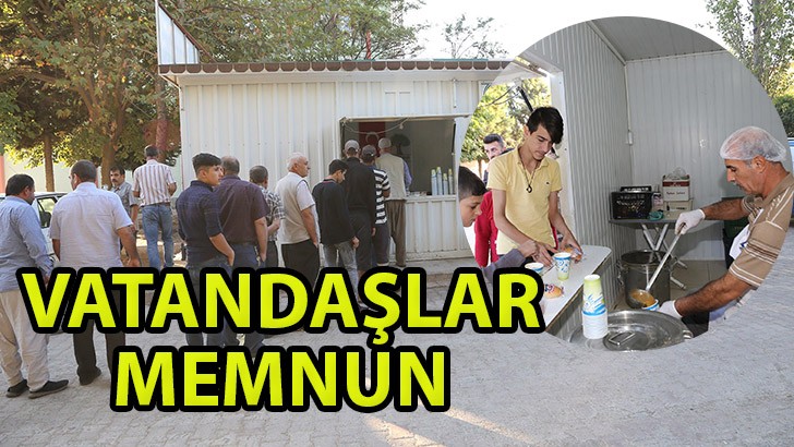 Çorba ikramı vatandaşı memnun ediyor 