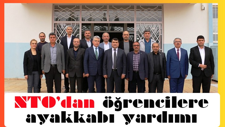 NTO’dan öğrencilere ayakkabı yardımı 