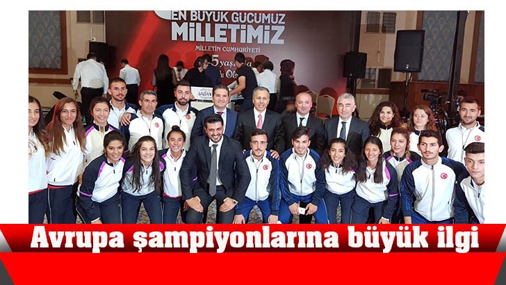 Avrupa şampiyonlarına büyük ilgi 