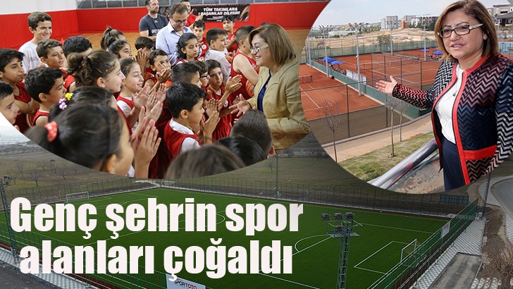  Genç şehrin spor alanları çoğaldı 