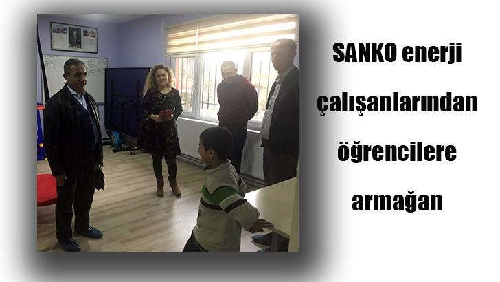 SANKO enerji çalışanlarından öğrencilere armağan 